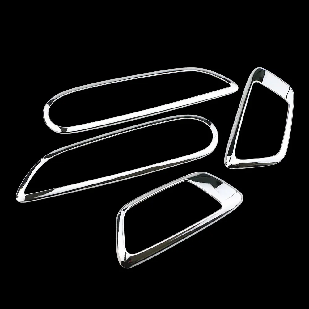 4pcs Car Inner Door Handle Bowl Cover Trim Sticker for Ford Fiesta MK7 2009-2014 for Ford Ecosport 2013-2021 Accessories