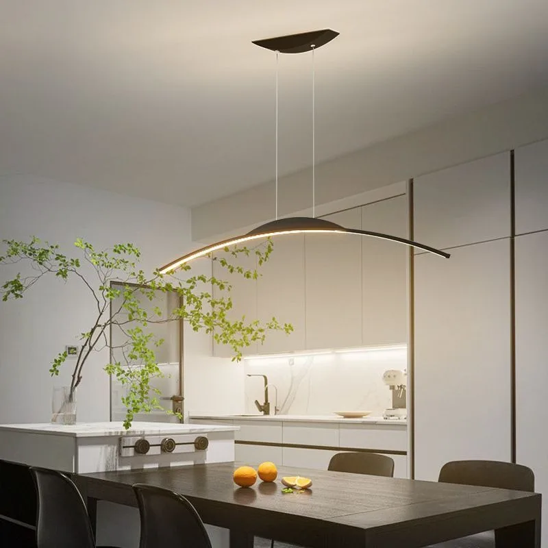 مصابيح متدلية مصباح إيطالي استوديو كلمة واحدة أضواء طويلة مطعم مصباح بار مطعم قلادة ضوء السقف Led مصباح #2