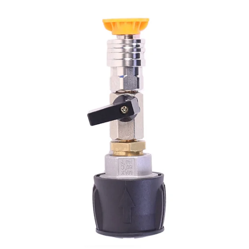 

Переходник для шланга мойки высокого давления, быстроразъемный клапан 1/4 дюйма для контроля расхода воды для моделей Karcher K2 K7