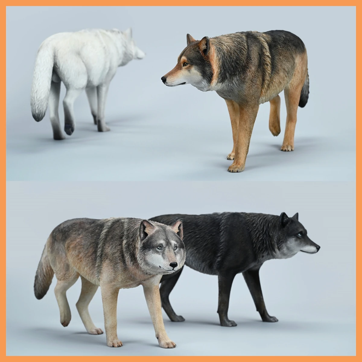 

JXK JXK223 24,5*5*12,5 см, масштаб 1/6, евразийский серый волк, мини-имитация жестоких луг, волк, модель животного, сцена, периферийные устройства