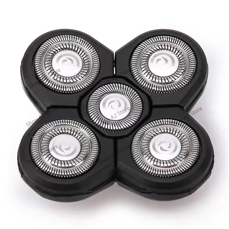 2PCS Replacement Shaver Head Electric Shaver 5D Independently 5 Cutter Floating Head Stainless Steel Shaver Blade Easy Inst