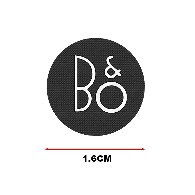 2/4/8pcs for B&O BANGOLUFSEN car Hi-Fi Speaker audio Speaker Badge stereo Emblem sticker styling accessories Aluminum sticker