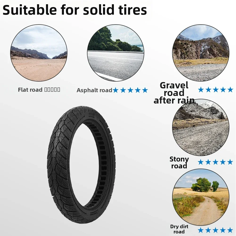 

Urban Commuting 14x2.125 Tire E-scooter Wheel 14x2.125 Puncture Resistant Wear Resistant Rubber Lightweight Design