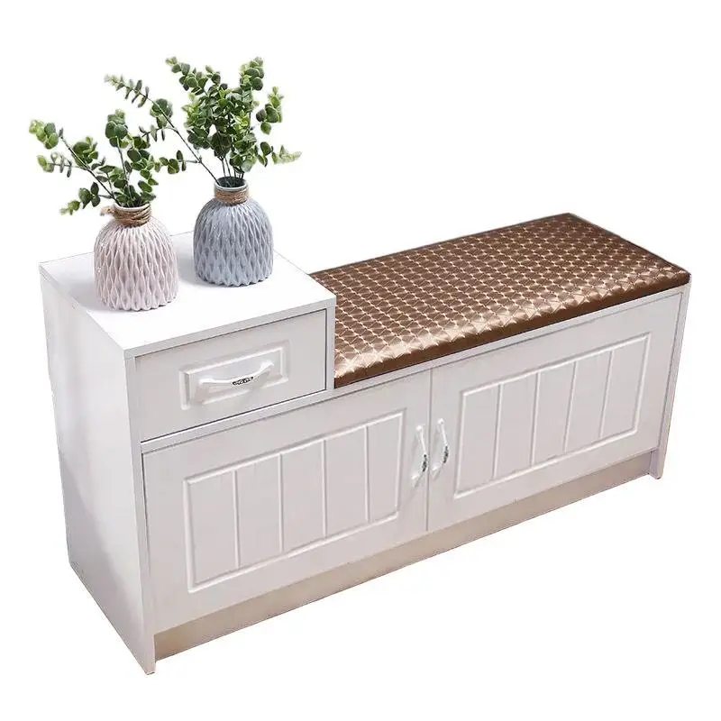 

Door, shoe changing stool, storage, shoe cabinet, simple, modern, European style, solid wood