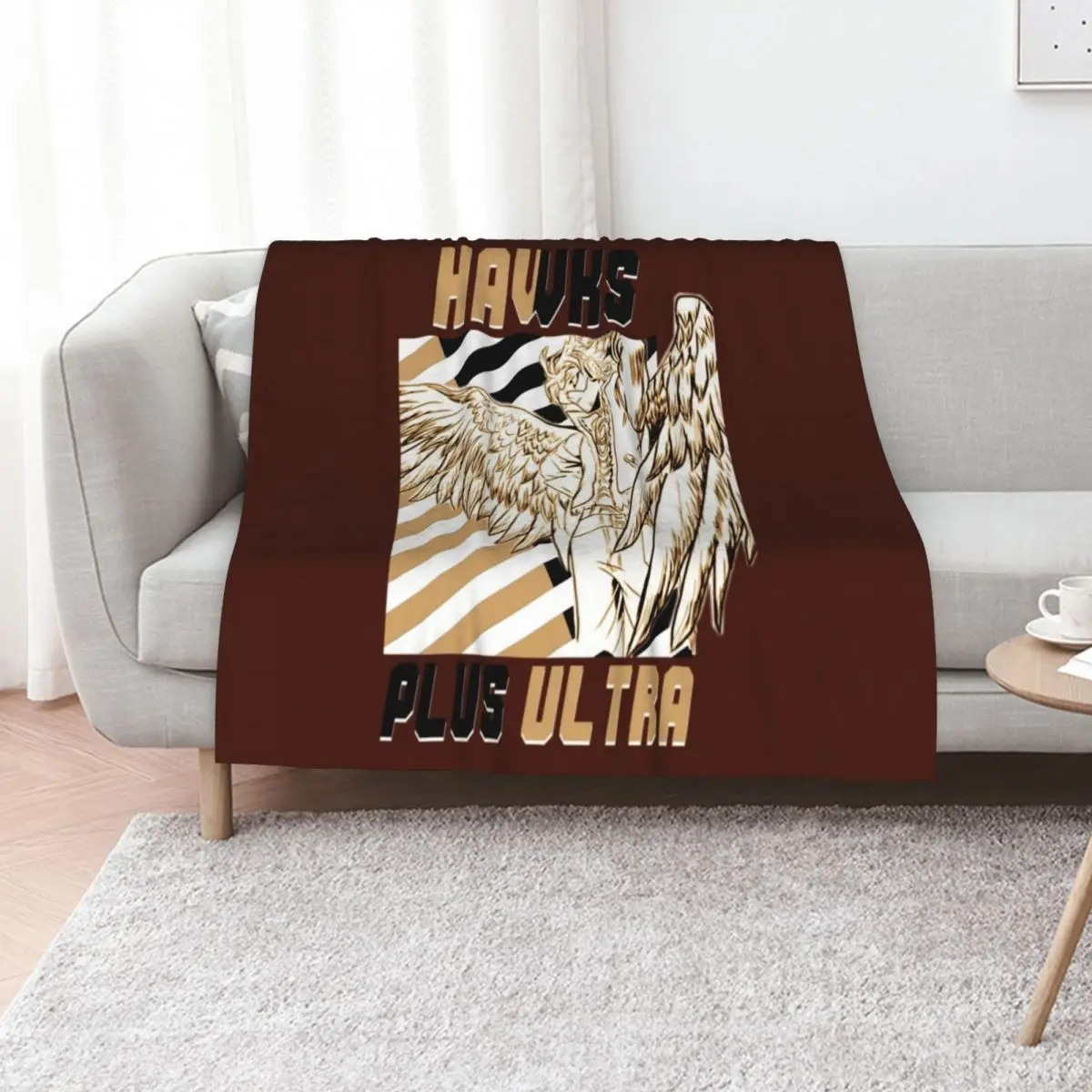 

Keigo Takami (Hawks) PLUS ULTRA Throw Blanket Extra Large Throw Travel Bed Fashionable Soft Beds Blankets