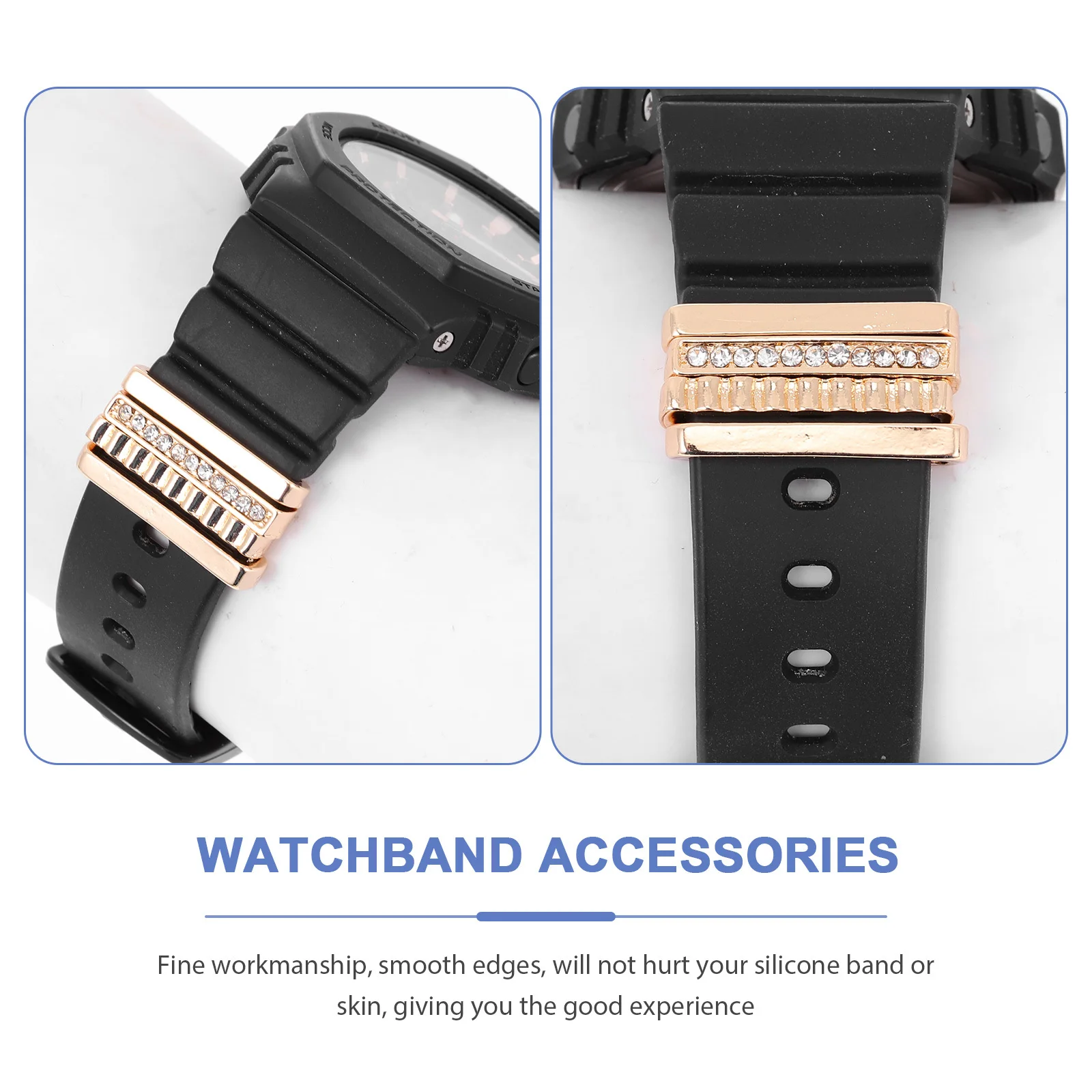 

1Set Alloy Watchband Charms Decorative Adorns Sturdy Longlasting Compliments Simple Yet Luxurious Design Watchband Charms