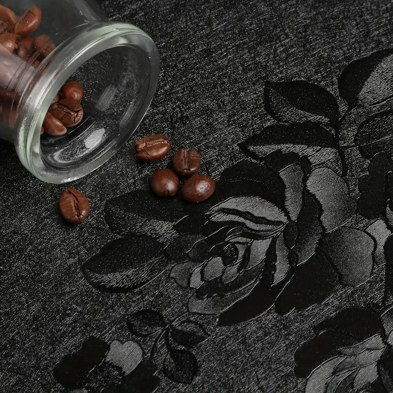 3D Flower Embossed Peel and Stick Wallpaper Self Adhesive Floral Contact Paper Wall Paper for Bedroom Walls Cabinets Drawers