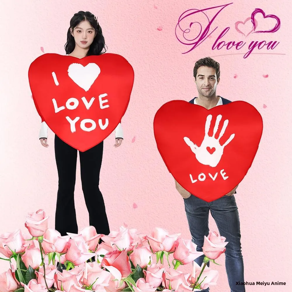 

Хэллоуин Vntine's Day Косплей Костюм для выступлений Heart aped Y Одинаковые активированные комбинезоны для выступлений Сценический костюм