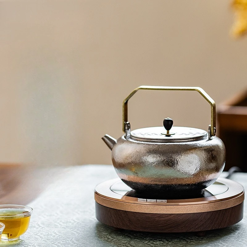 Kettle Outdoor Camping Camping Teapot Outdoor Cooking Kettle Titanium Kettle Retro Cooking Teapot