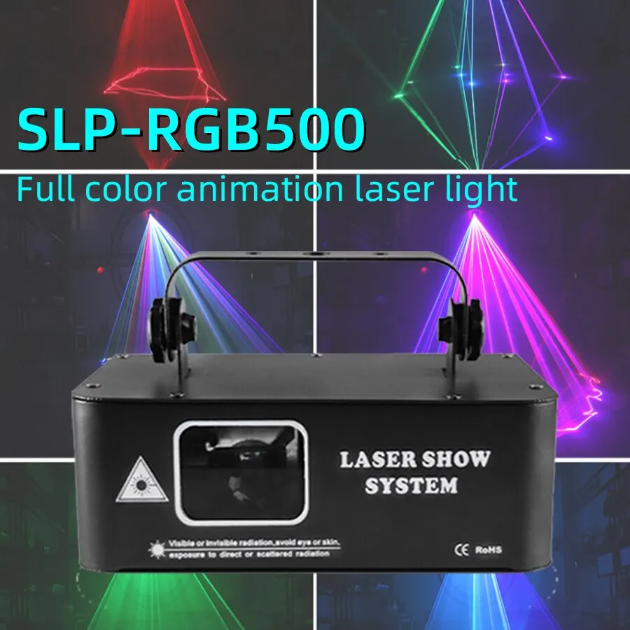 Skaner liniowy RGB Laser 500MW Projektor DMX Profesjonalny disco DJ Wedding Party Bar Club Stage Light