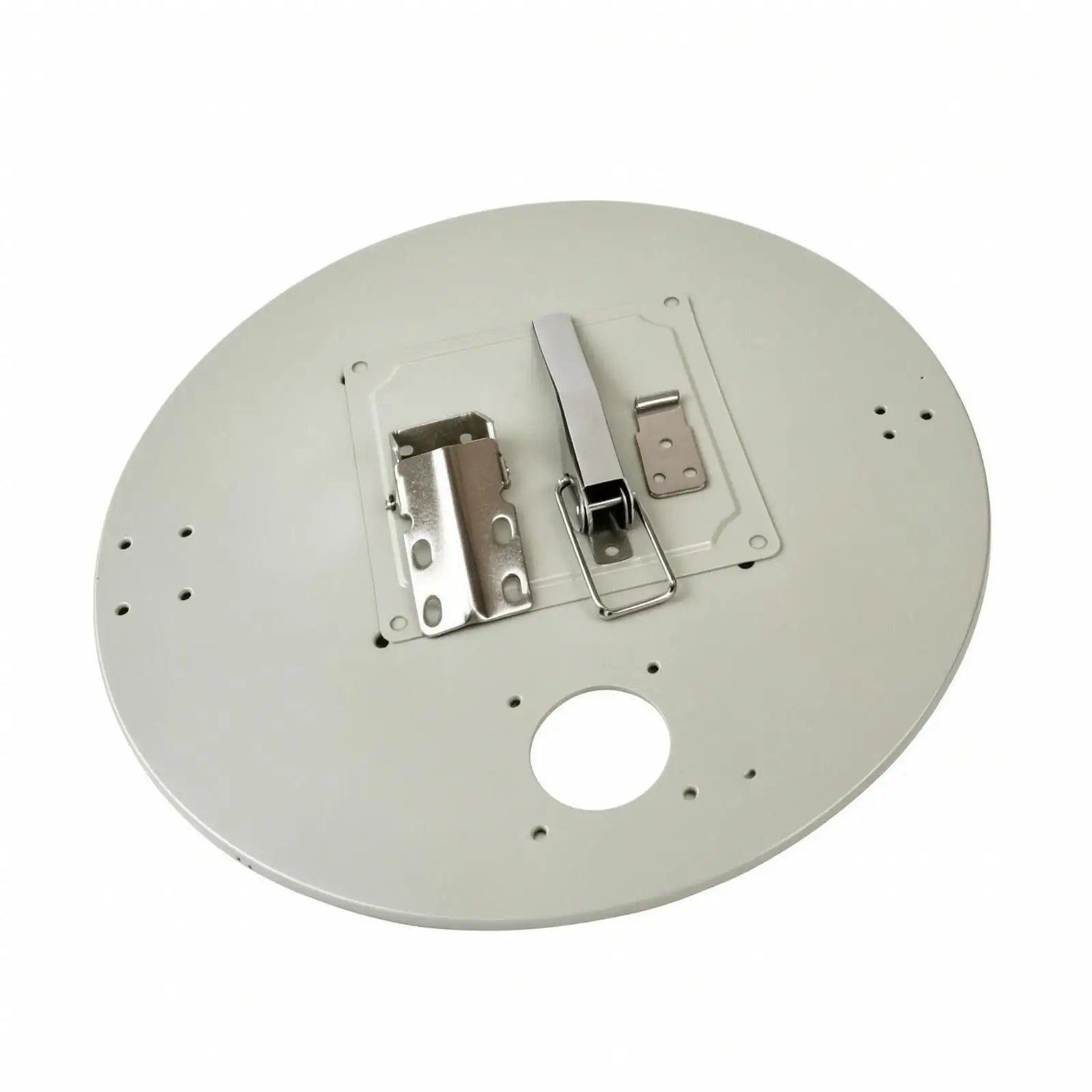 Metal Replacement Barrel Lid for Dryer Unit with Side Flange Opening and Secure Latch for Heavy Duty Use