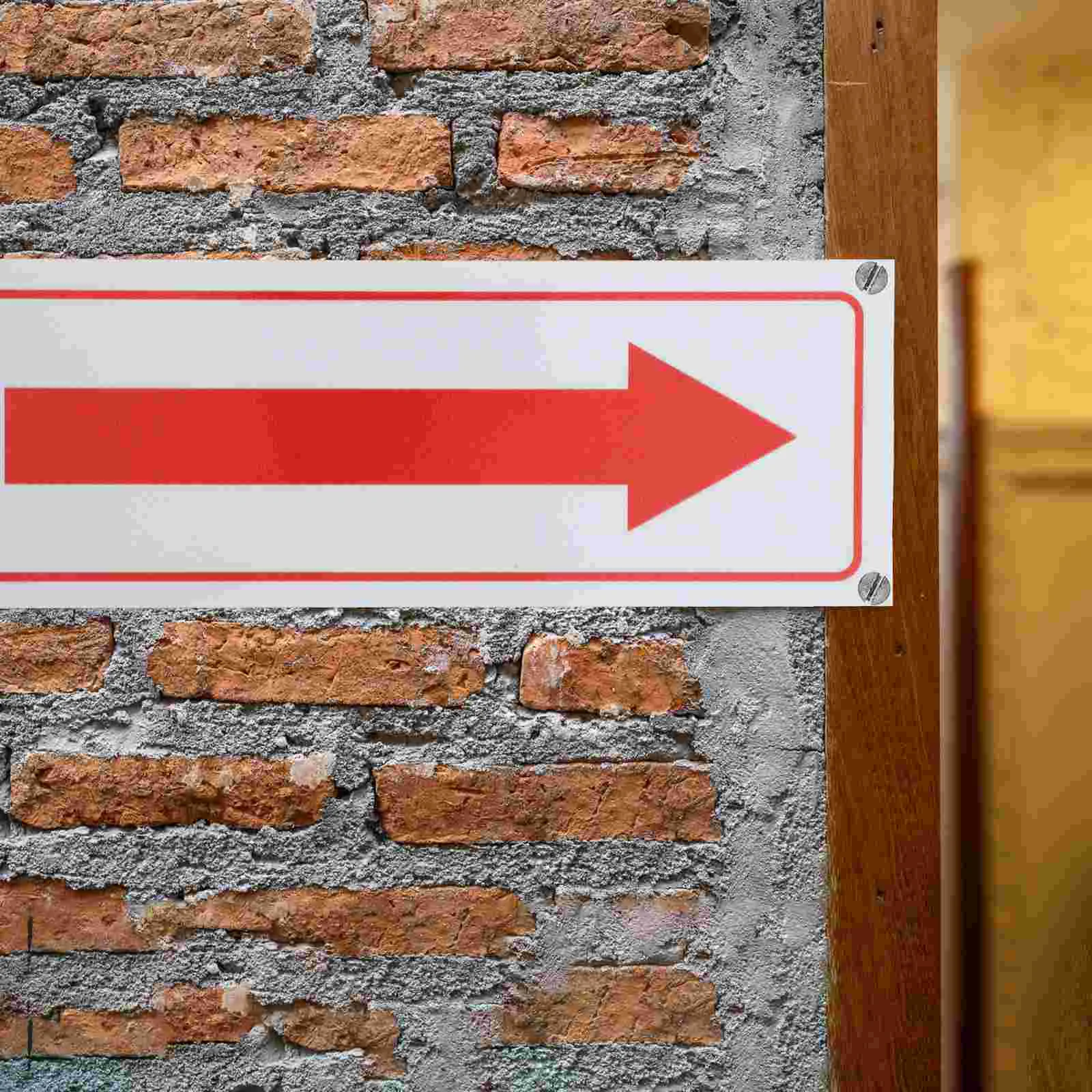 4 buah tanda panah paduan aluminium tanda panah Jalan indikasi logam reflektif arah luar ruangan