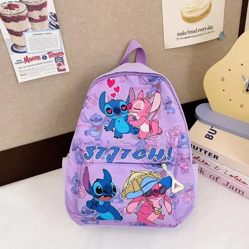 Zaino con stampa Stitch, zaino in nylon, zaino stile college per bambini e ragazze, regalo ideale per la scuola, i viaggi, i pendolarismo quotidiano