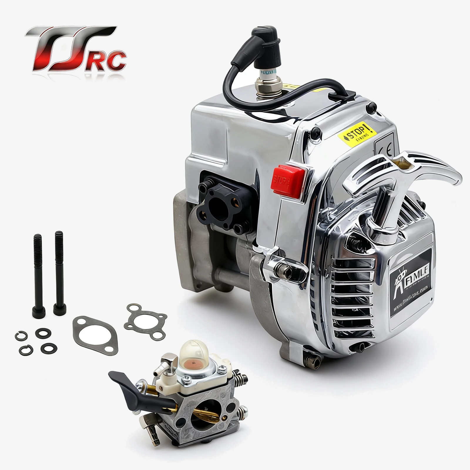 TSRW 29CC 2-stroke Gas Engine 4 Bolt Gas-powered RC Car Petrol Engine for 1/5 HPI Baja Lois 5ive-T DBXL FG GoPed Redcat