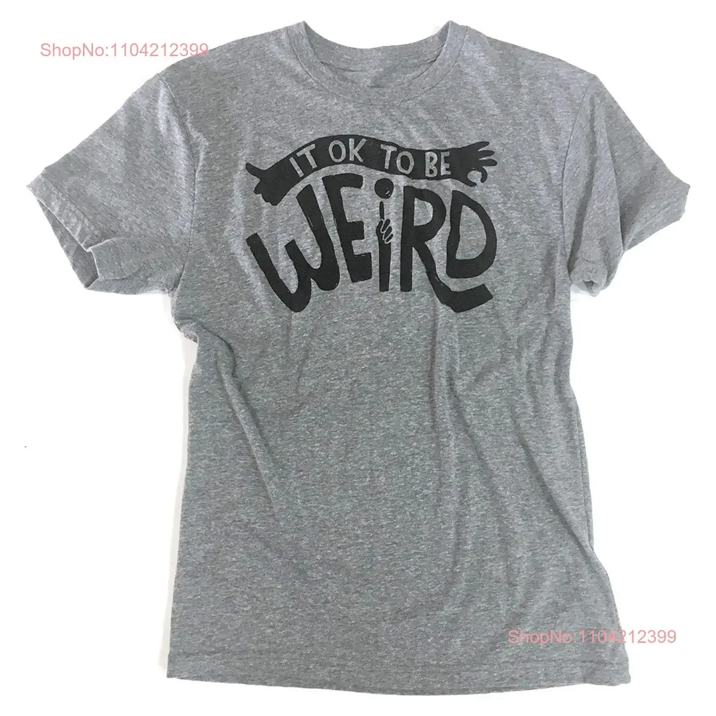 

It OK to be Weird Adult Crew футболка винтажная стираная повседневная мужская дышащая слегка растянутая модная стильная мягкая футболка с рисунком