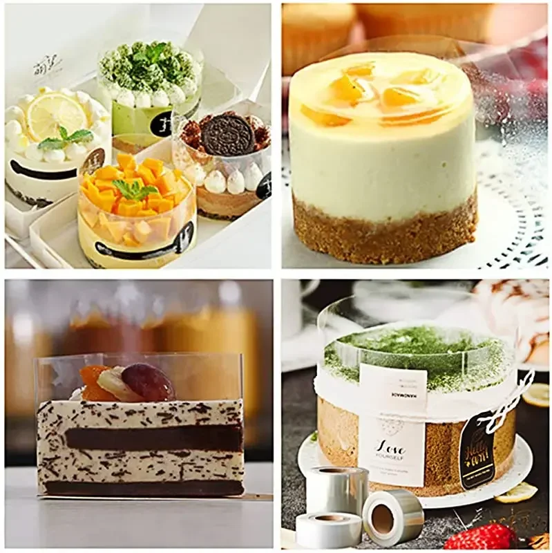 1 Roll Cake Surround Film Transparent Cake Collar Baking Kitchen Mousse Chocolate Cake Sheets Surrounding Edge Pastry Cake Tools