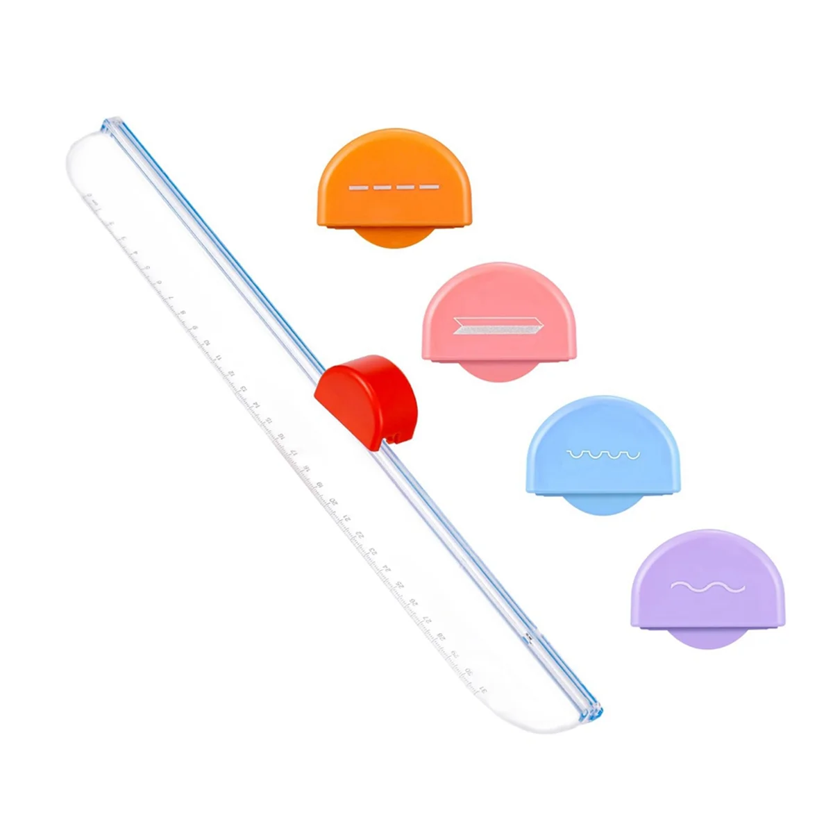 ABFW  Paper Cutter 5 in 1 Multi Purpose Paper Trimmer with 5 Types of Cutting Heads, Scrapbooking Tool for Photos Cards Paper