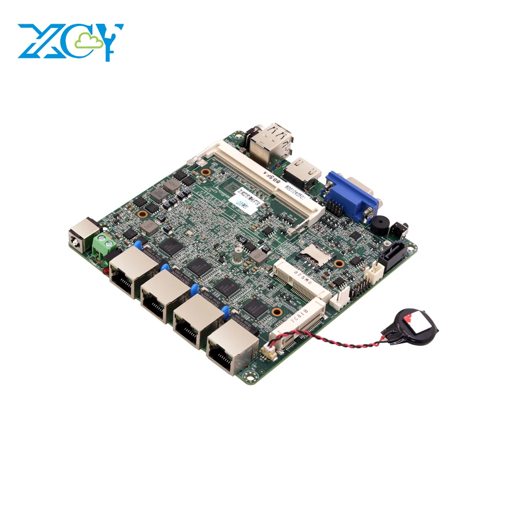 XCY Motherboard Procesadores J1900 4 LAN Ddr3 ITX Mainboard Firewall PFsense Support WIFI Mini Pc