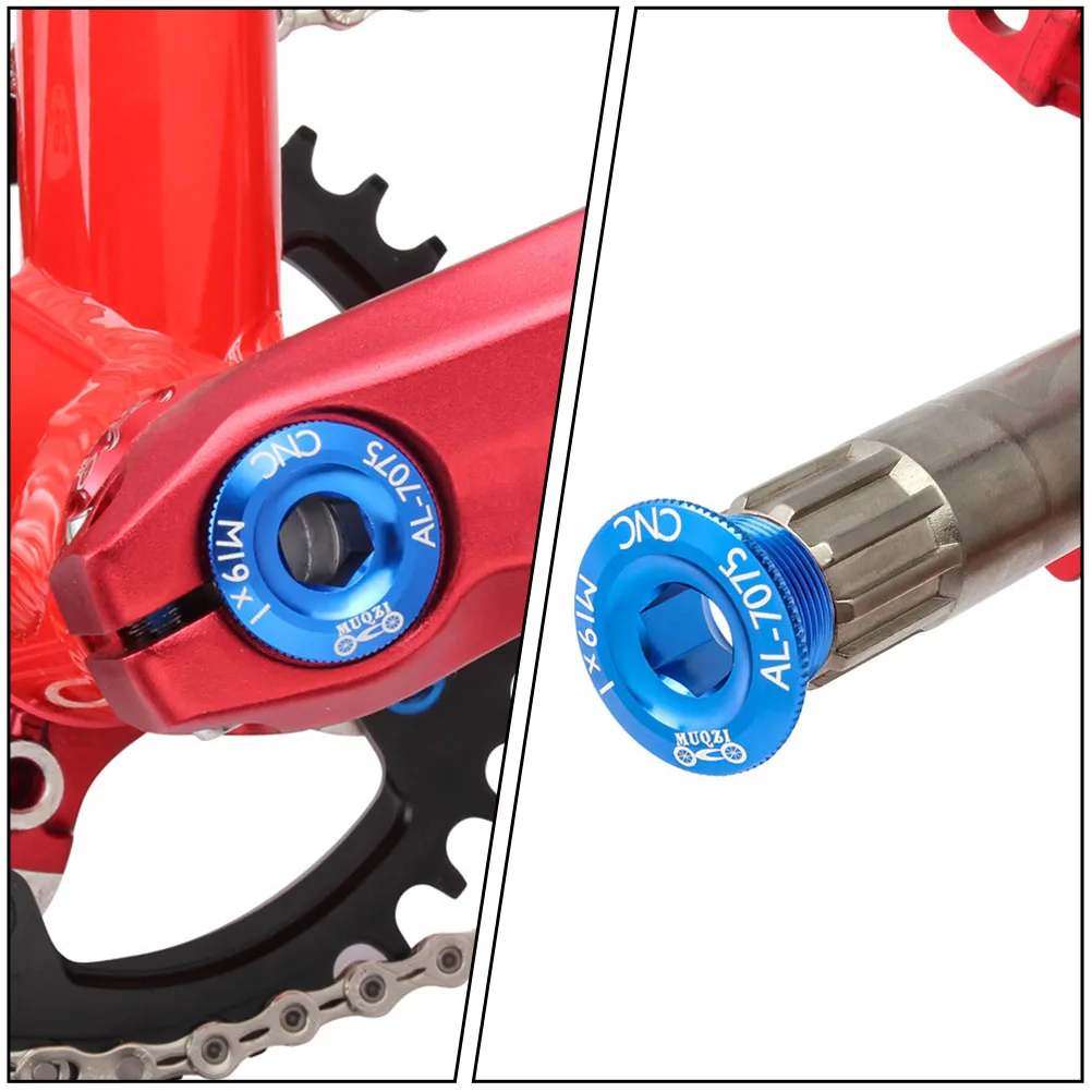 

2 Pcs Crank Cover Number Bike Accessories Bicycle Arm Fixing Bolt Screw Covers Pedal