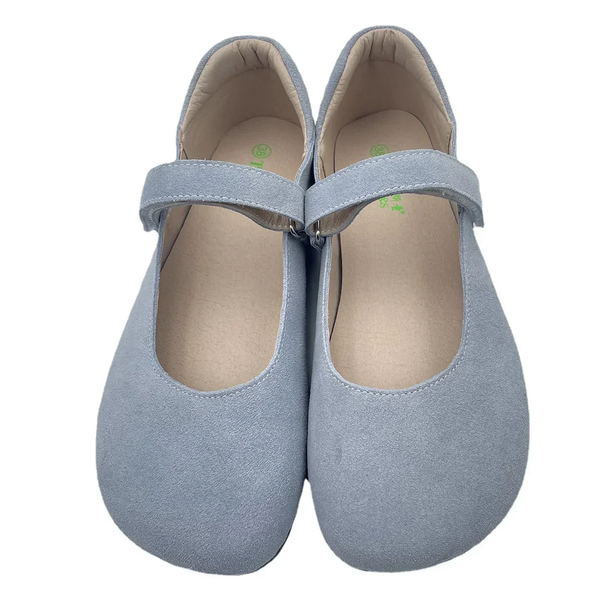 Tipsietoes 2024 Sprinng Autumn Barefoot Cow Suede Genuine Leather Women Ballerina  With Zero Drop Flat Soft Sole  Wider Toe Box