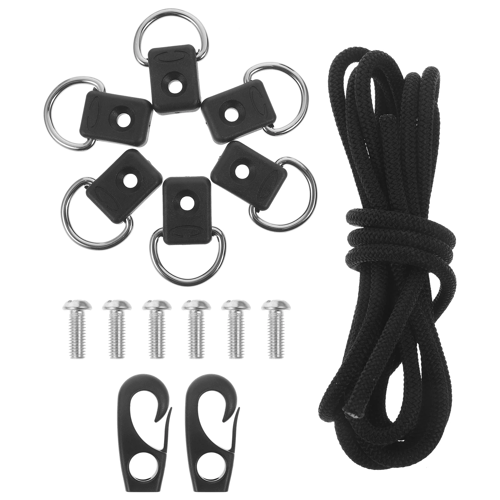 

1 set Kayak Elastic Rope Set Stainless Steel Buckles Mooring Cord Dock Bungee Line Boat Sports Lightweight Suitable