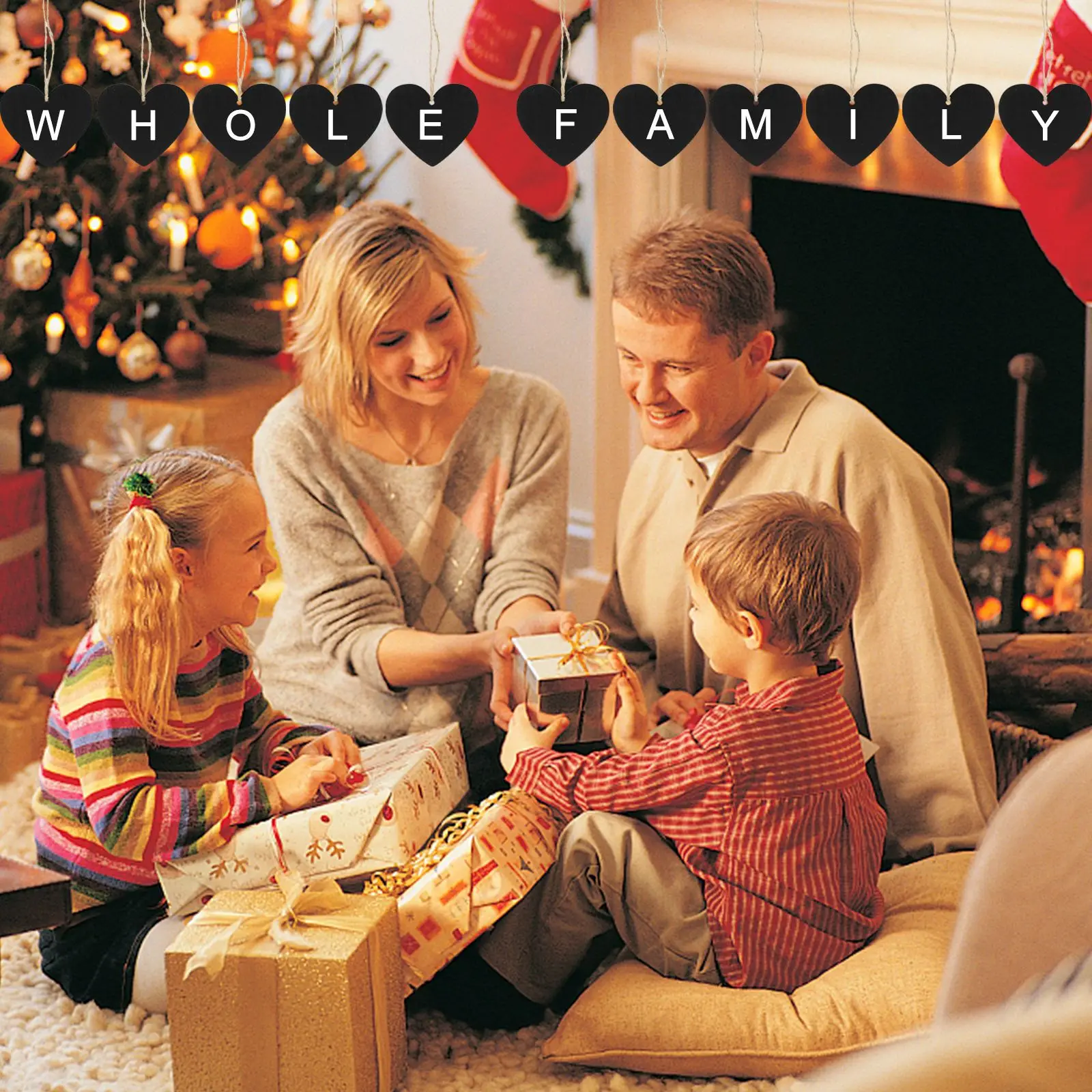 

100Pcs Wooden Hanging Blackboards Mini Chalkboard for Writing Drawing Graffiti Home Decor Christmas Birthday Gift