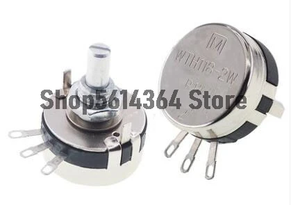 WTH118-1A 2W 1K/2K2/4K7/10K/22K/47K/100K/470K/1M Ohm Resistors Single Turn Rotary Carbon Film Taper Potentiome​ter