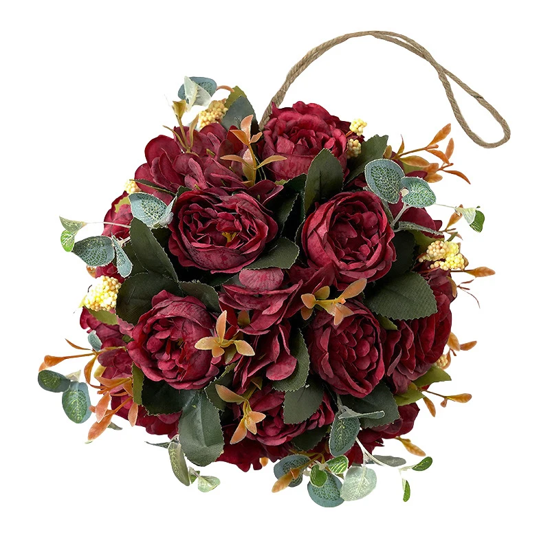 

Decoration Simulation Flowers Artificial Shallow Rosy Hanging Ball Atmosphere Creation Bedroom Decor Event Decoration