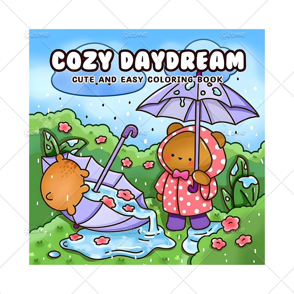 COZY DAYDREAM Kleurboek voor volwassenen met cartoonachtige, duidelijke patronen voor ontspanning, doe-het-zelf schilder- en tekenboeken voor kinderen - afbeelding 2