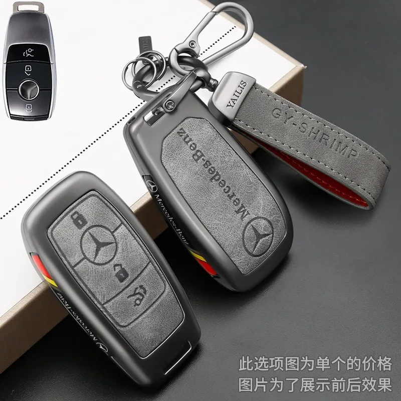 

Fashion Styling Leather Car Remote Key Case Cover For Mercedes Benz A C E S G GLS CLA Class W213 W203 W211 W205 W177X167 W204