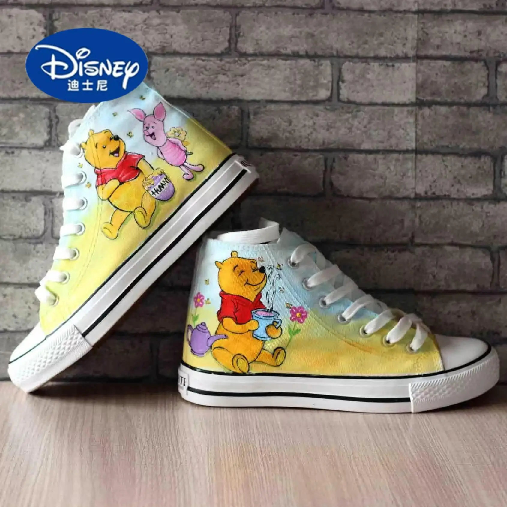 

Disney 2025 High-Top Board Shoes | Breathable Canvas Sneakers, Unisex Anime Couple Shoes for Women/Men