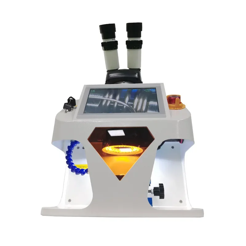 Jewelry Spot Welding Machine Micro Laser Soldering with CCD Control System Microscope for Gold Silver Chain Ring Pendant Denture