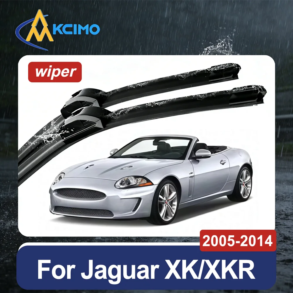 

Premium Front Wiper Blade Set For Jaguar XK/XKR X150 2005-2014 All-Weather Rubber Windshield Wipers Easy Replacement