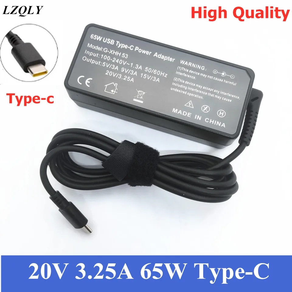 

65w AC Adapter Type C PD Laptop Charger Power Supply ADLX65YLC3A for Lenovo T470 T480S T480 T570 T580 TP25 X270 X280 X1 Notebook