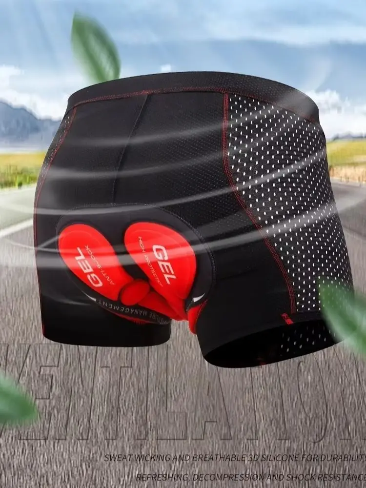 AliExpress OFFBONDAGE Cycling Shorts Men cycling shorts Breathable Mesh Cycling Underwear 5D Gel Pad Shockproof MTB Bike Shorts Cycling Clothes