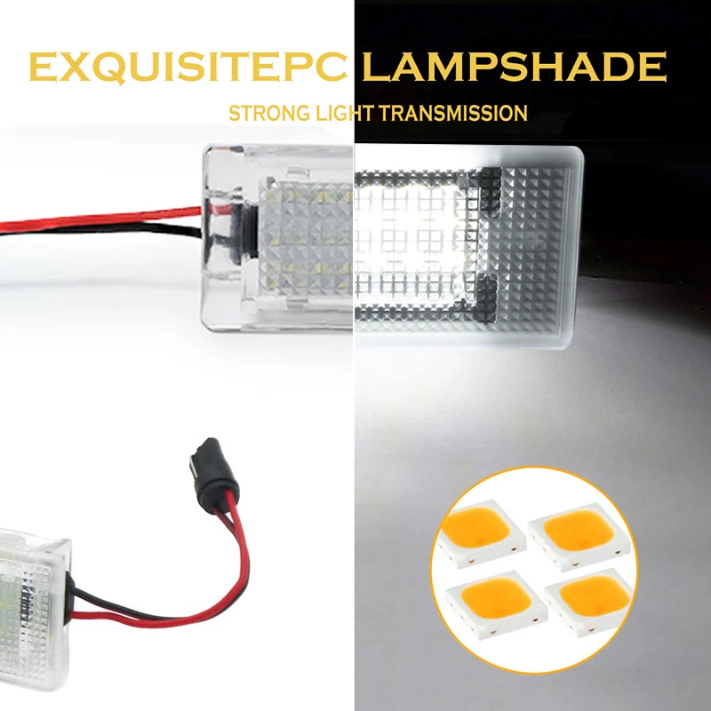 1Pcs LED 자동차 도어 트렁크 조명 포드 포커스 Mondeo Galaxy Transit Ecosport Fiesta C-Max Fosion S-Max 용 수하물 발 밑 공간 램프 썸네일 4