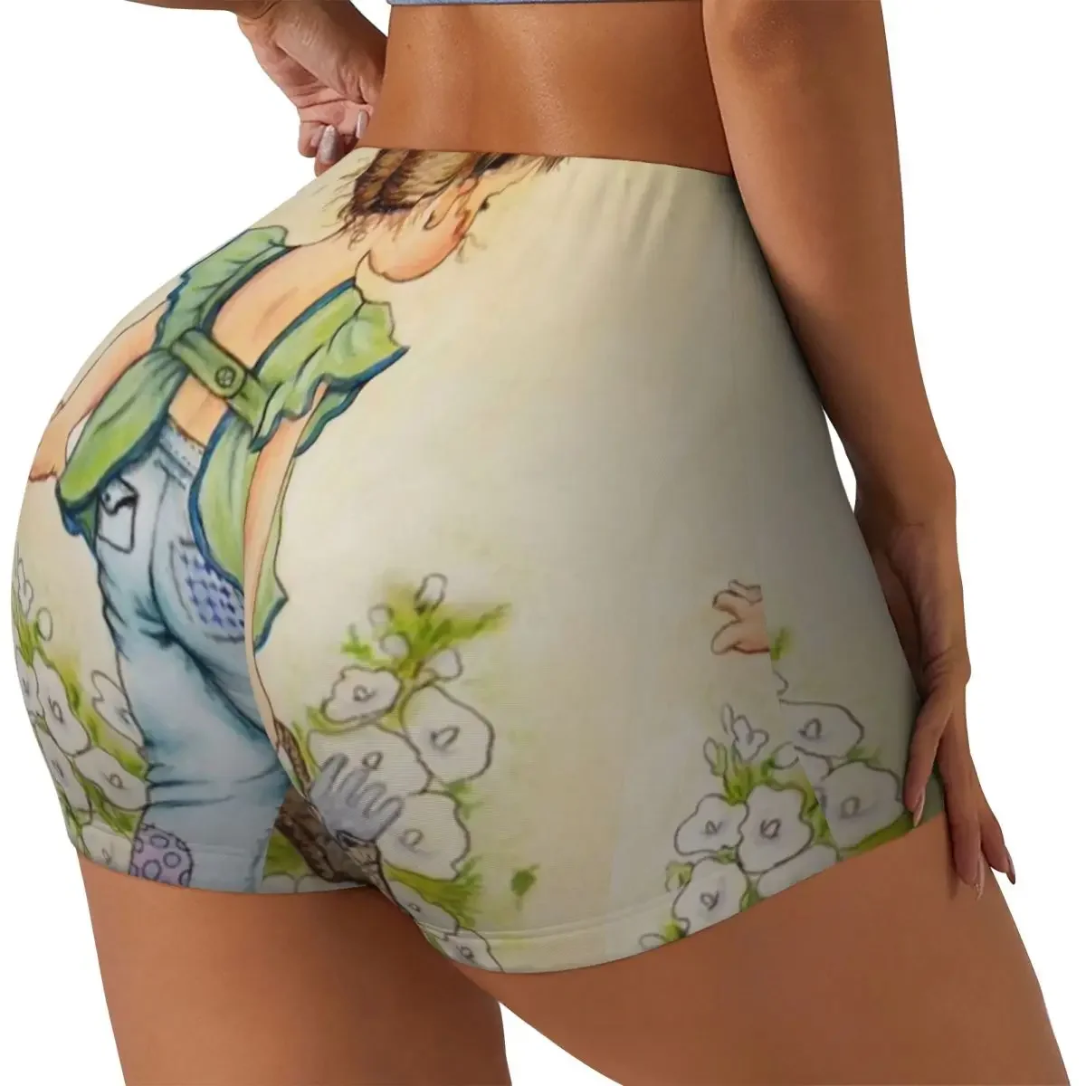 カスタムサラケイガール漫画アニメーションランニングバレーボールワークアウトショーツ女性用ジムアスレチックヨガショーツ