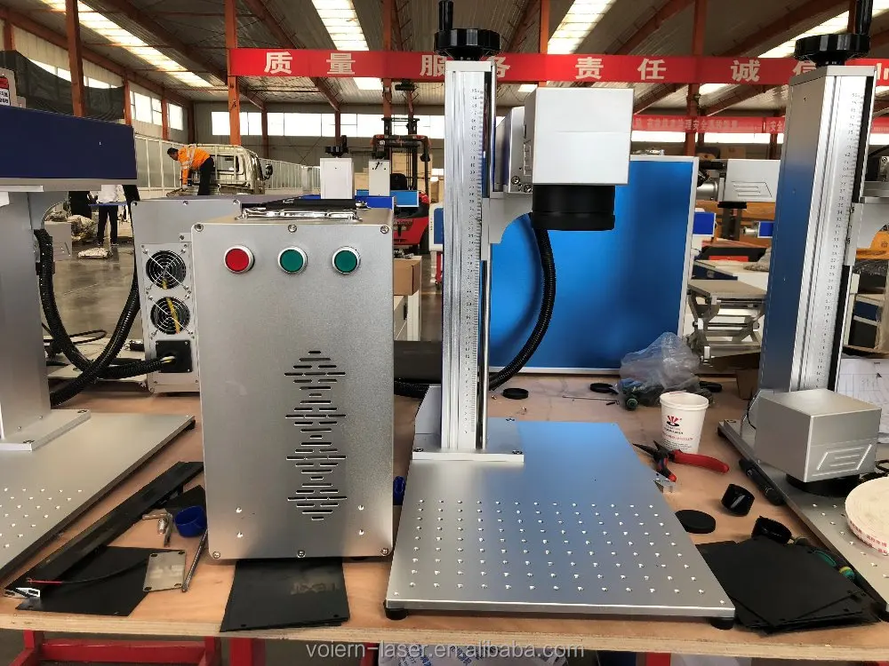 10 واط/20 واط/30 واط/50 واط آلة التعليم بليزر الألياف لورق الخشب نمط منفصل حالة مستعملة دعم DXF LAS تنسيق الرسم