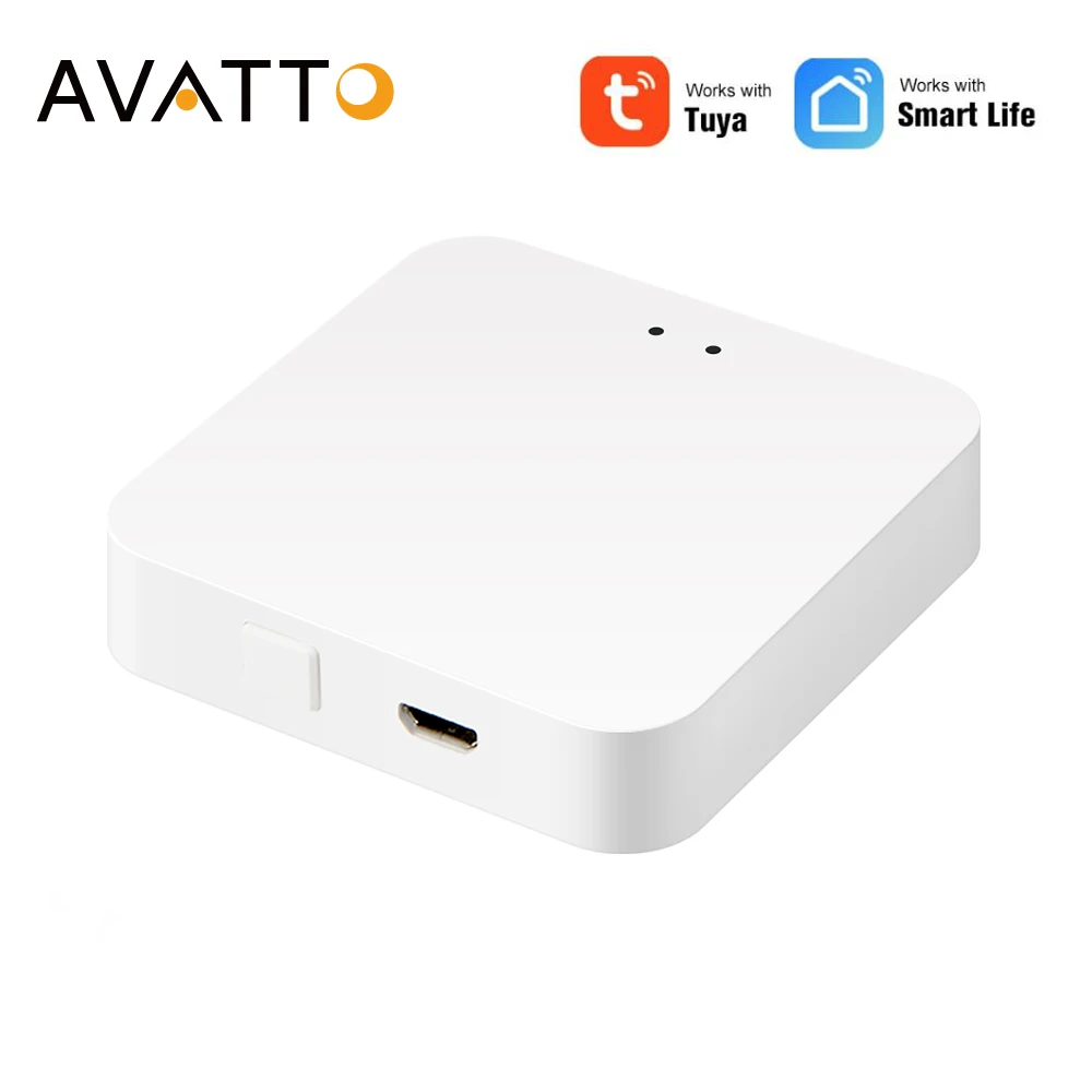 AVATTO Tuya Smart ZigBee & BLE Gateway,Smart Wired/Wireless Hub Smart Life APP Remote Controller,Works with Alexa Google home