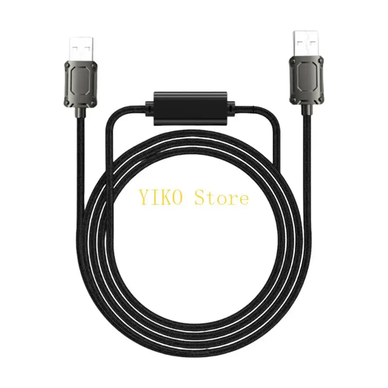 K32C Live Streaming Transfer Cable USB-A to USB-A 2M for Computer Recording, Sound Card Connection, and Desk Use Tasks