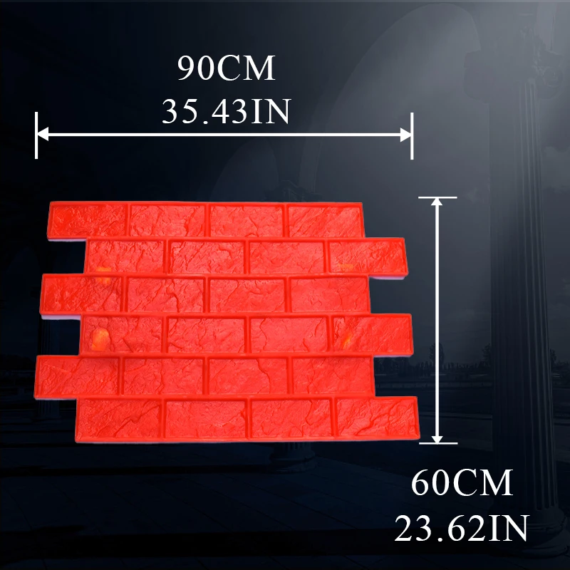 Fan-shaped Concrete Stamp Mat, Compression Molding Material, Cement Printing, Construction, Stone Pattern