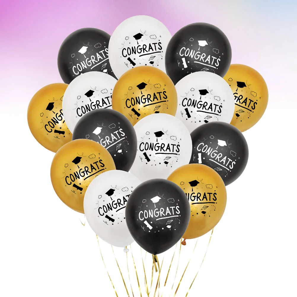 

Congrats Graduates Photography Background Latex Balloon Balloons Party Decoration Supplies Pride