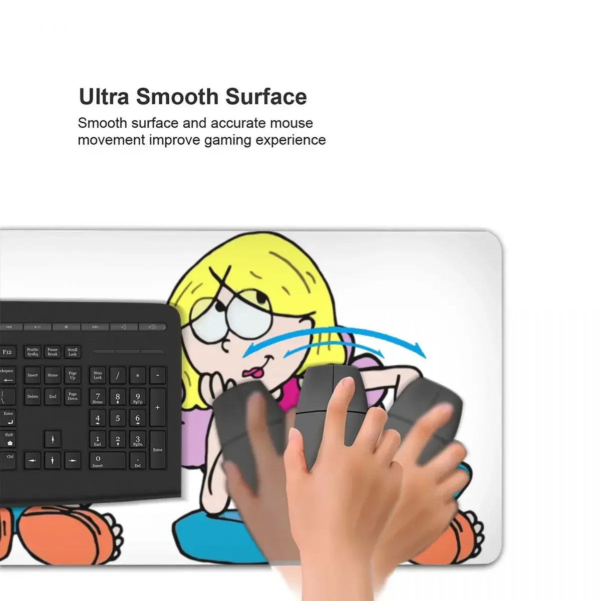 Lizzie Mcguire Large Mouse Pad Computer Keyboard Mouse Mat Gamer PC Laptop Desk Mat Office Accessories Table Mats