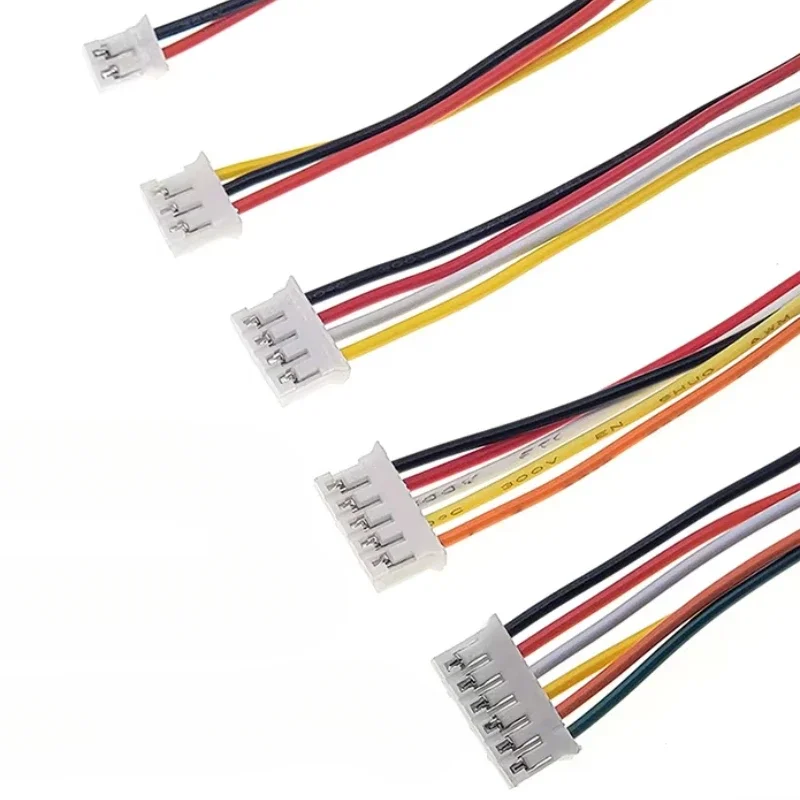

PH2.0 2P/3/4/5/6/7/8/9/10/11/12Pin JST Wire Connectors Pitch 2.0mm 26AWG Micro Male Plug DIY Electrical Cable Adapter 10/20/30CM