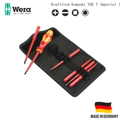 WERA Kraftform Kompakt VDE 7 Insulated Screwdriver Set 7PCS (Imperial) 05003473001