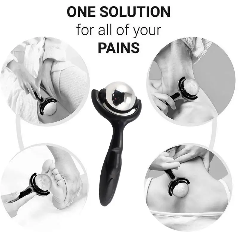 كرة تدليك الأسطوانة لتخفيف آلام الأنسجة العميقة وتخفيف التوتر وتصلب الجسم والرقبة والظهر والقدم والتهاب اللفافة الأخمصية