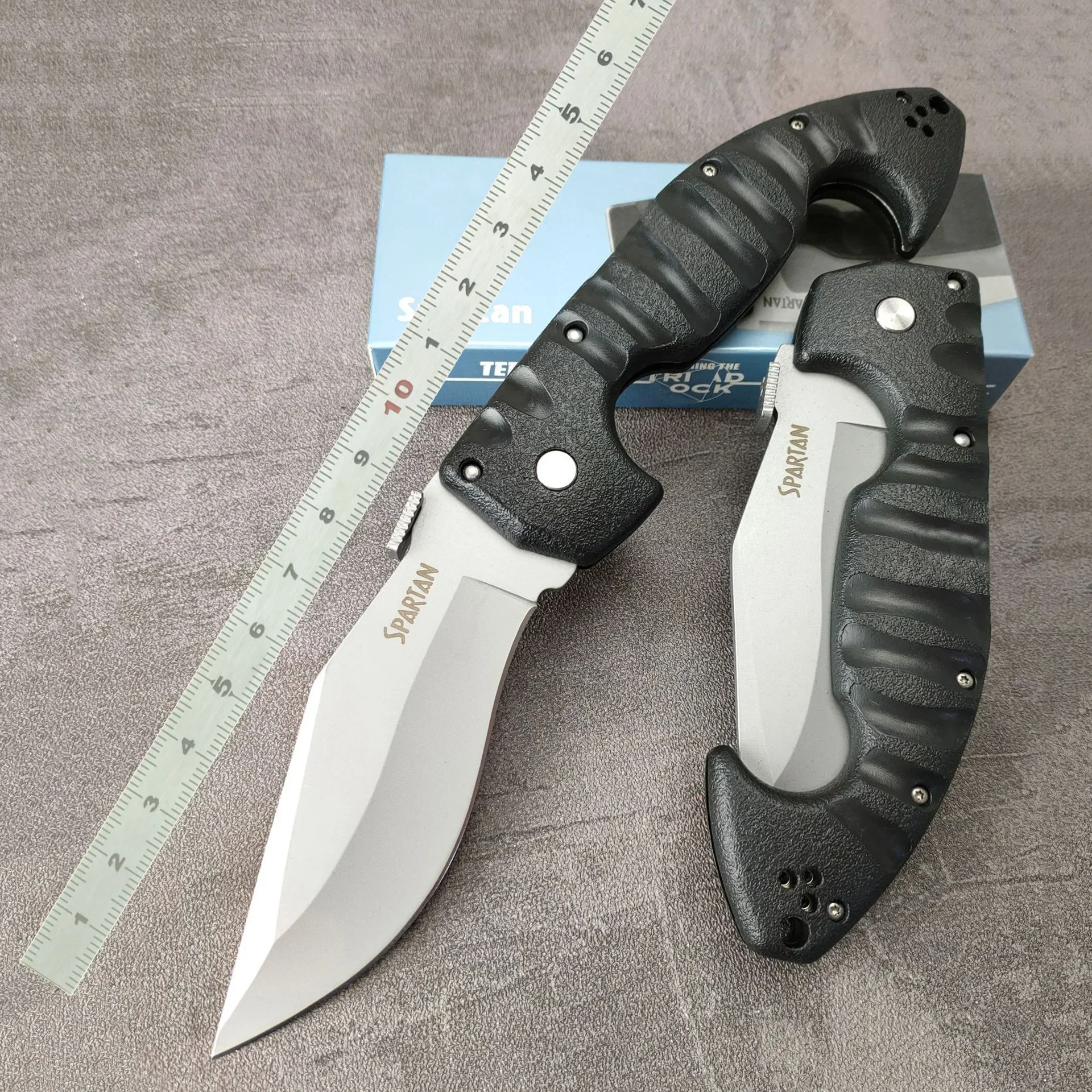 

TASCHENMESSER SPARTAN Outdoor Versatile Tactical Folding Knife AUS 10A STAHL Suitable for Safari Hiking