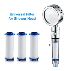 1/5PCS Shower Filter Replacement PP Cotton Head Filters Negative Ions Pressurized Handheld Bathroom Showering Bathroom Accessory