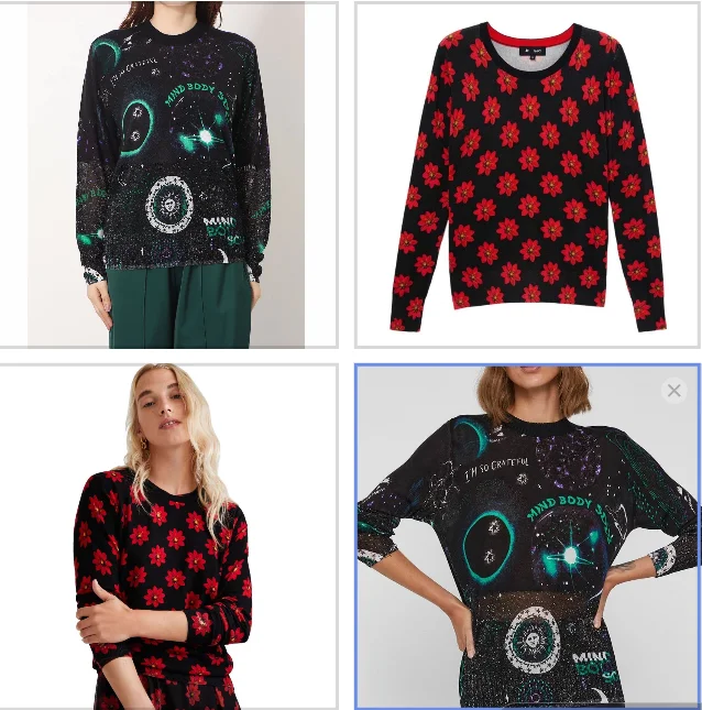 Foreign trade Spanish fashion print hand painted cotton women's long sleeve shirt shirt