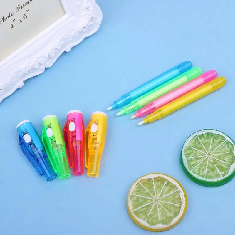 W89C Invisible Pen Trinting Gendage Secret Message مع UV Light Stationery